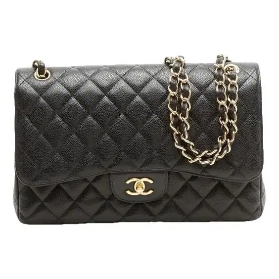 Chanel sac en cuir noir